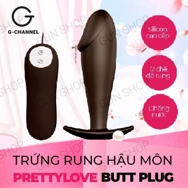  Kho sỉ Trứng rung hậu môn rung mạnh chống nước pin - Pretty Love Butt Plug  nhập khẩu