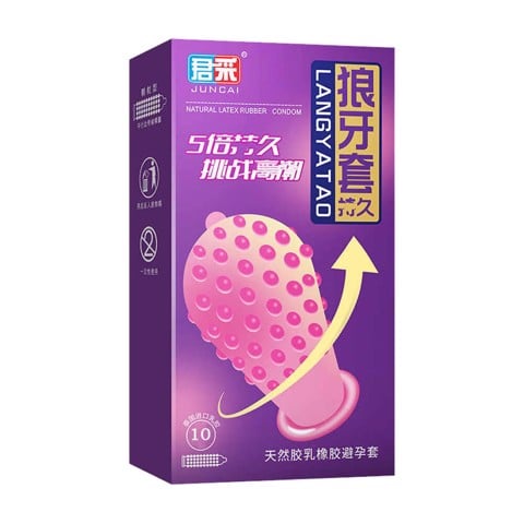 Bao cao su Juncai Langyatao - Hạt nổi - Hộp 10 cái