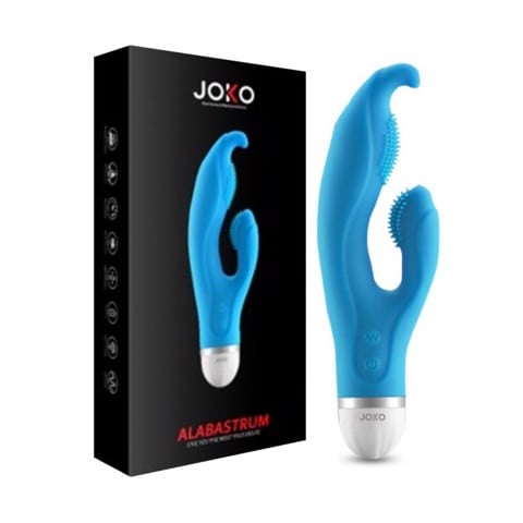 Dương vật giả đa chế độ rung xoay uốn cong đa chiều pin - Joko Alabastrum