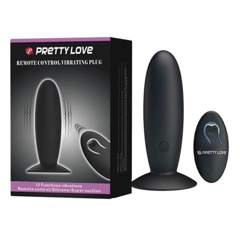 Que rung kích thích hậu môn 12 chế độ rung điều khiển từ xa dùng sạc - Pretty Love Remote Control Vibrating Plug