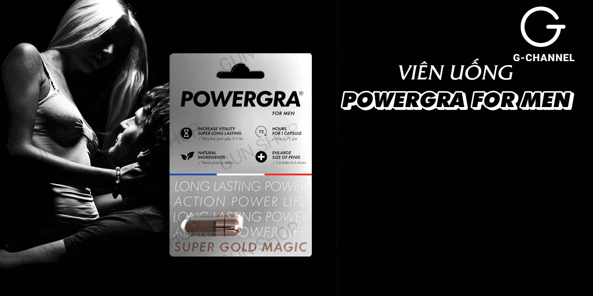 Bảng giá Viên uống tăng kích thước kéo dài thời gian Powergra For Men - Vỉ 1 viên loại tốt Bảng giá Viên uống tăng kích thước kéo dài thời gian Powergra For Men - Vỉ 1 viên loại tốt