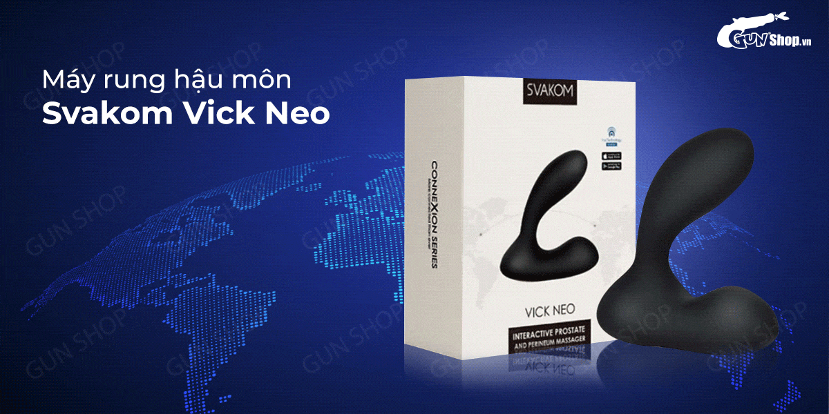 Phân phối Máy rung hậu môn đa tần số rung điều khiển bằng ứng dụng sạc điện - Svakom Vick Neo hàng mới về Phân phối Máy rung hậu môn đa tần số rung điều khiển bằng ứng dụng sạc điện - Svakom Vick Neo hàng mới về