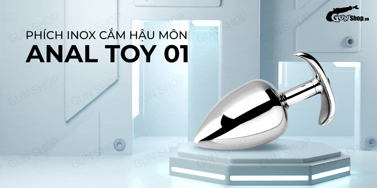 Sỉ Phích inox cắm hậu môn màu bạc - Anal Toy 01 hàng xách tay Sỉ Phích inox cắm hậu môn màu bạc - Anal Toy 01 hàng xách tay