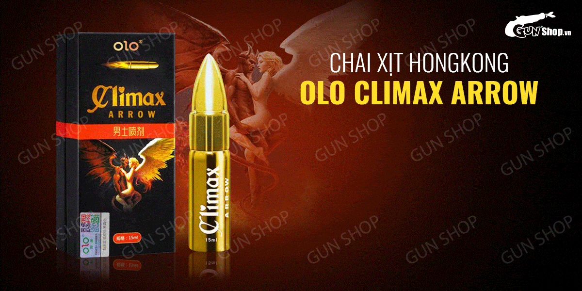 Bán Chai xịt HongKong OLO Climax Arrow - Kéo dài thời gian - Chai 15ml nhập khẩu Bán Chai xịt HongKong OLO Climax Arrow - Kéo dài thời gian - Chai 15ml nhập khẩu