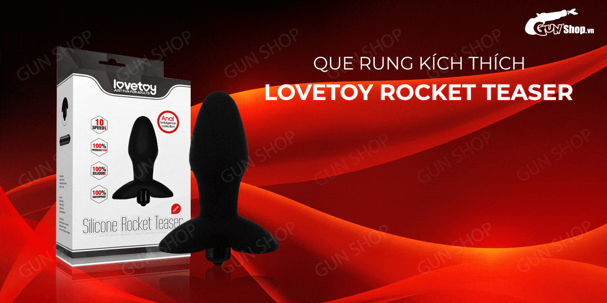 Nhập sỉ Que rung kích thích hậu môn 10 chế độ rung dùng pin - Lovetoy Rocket Teaser loại tốt Nhập sỉ Que rung kích thích hậu môn 10 chế độ rung dùng pin - Lovetoy Rocket Teaser loại tốt