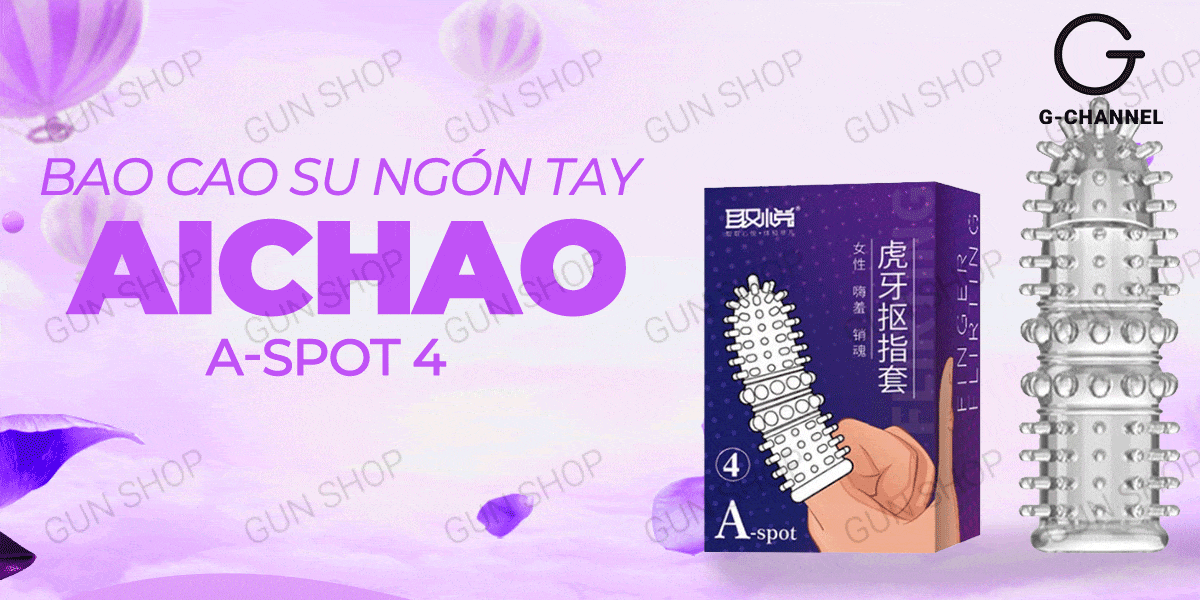 Cửa hàng bán Bao cao su ngón tay Aichao A-spot 4 - Gai nổi lớn - Hộp 1 cái cao cấp Cửa hàng bán Bao cao su ngón tay Aichao A-spot 4 - Gai nổi lớn - Hộp 1 cái cao cấp