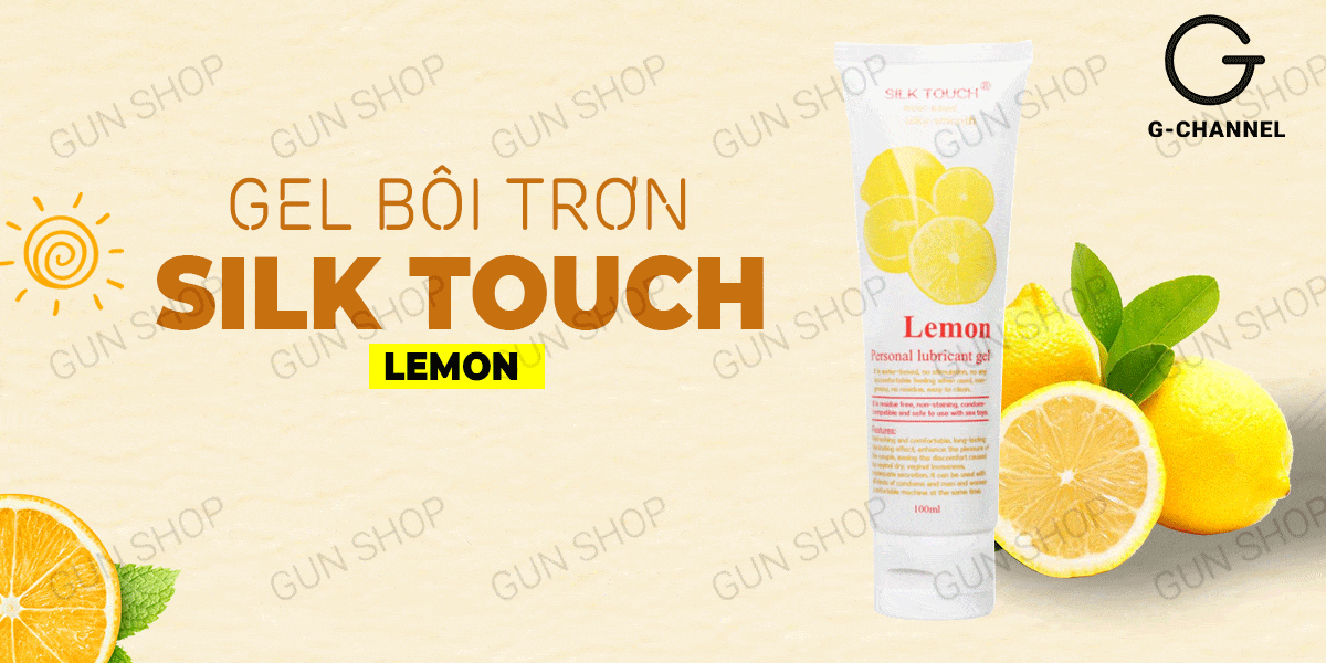 Giá sỉ Gel bôi trơn hương chanh - Silk Touch - Chai 100ml chính hãng Giá sỉ Gel bôi trơn hương chanh - Silk Touch - Chai 100ml chính hãng