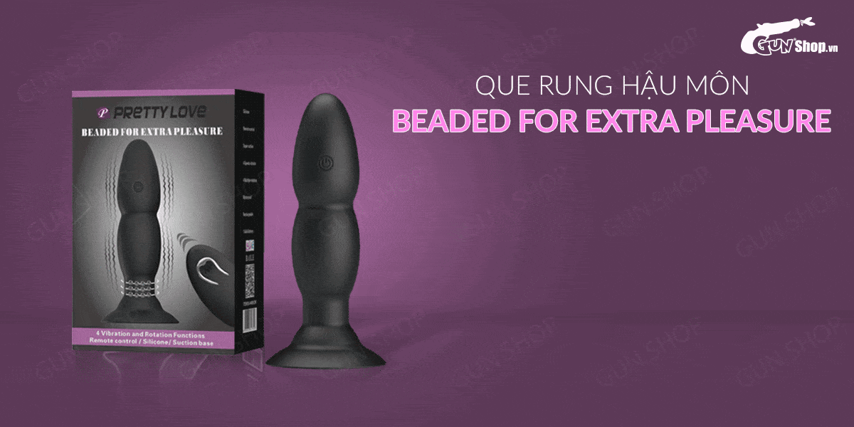 Địa chỉ bán Que rung kích thích hậu môn 4 chế độ rung điều khiển từ xa dùng sạc - Pretty Love Beaded For Extra Pleasure cao cấp Địa chỉ bán Que rung kích thích hậu môn 4 chế độ rung điều khiển từ xa dùng sạc - Pretty Love Beaded For Extra Pleasure cao cấp