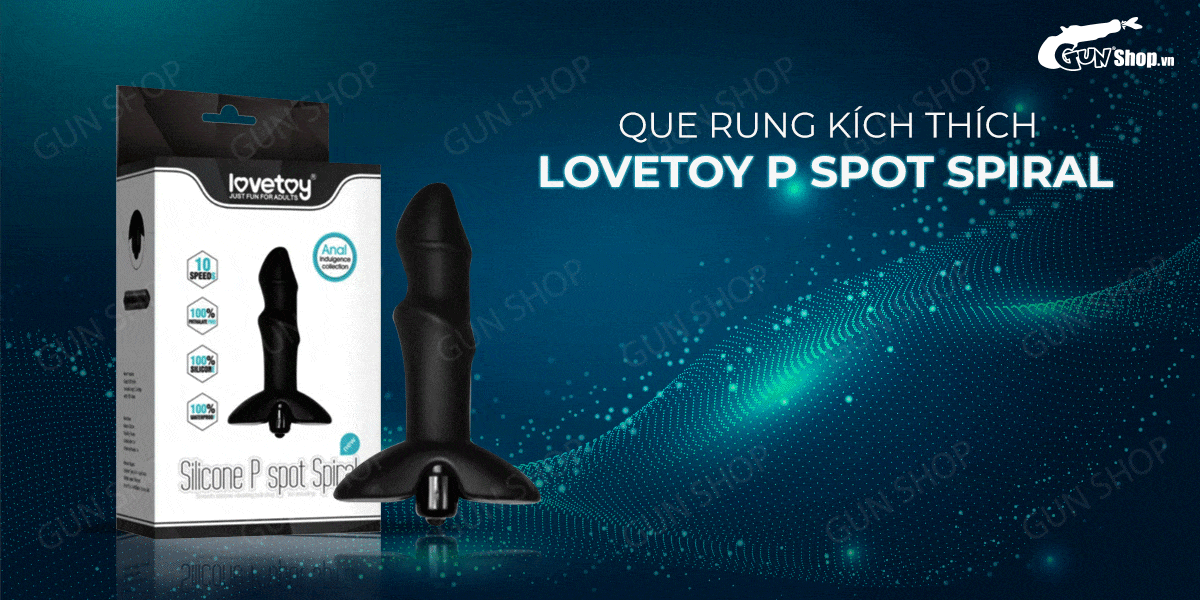Bảng giá Que rung kích thích hậu môn 10 chế độ rung dùng pin - Lovetoy P Spot Spiral hàng xách tay Bảng giá Que rung kích thích hậu môn 10 chế độ rung dùng pin - Lovetoy P Spot Spiral hàng xách tay