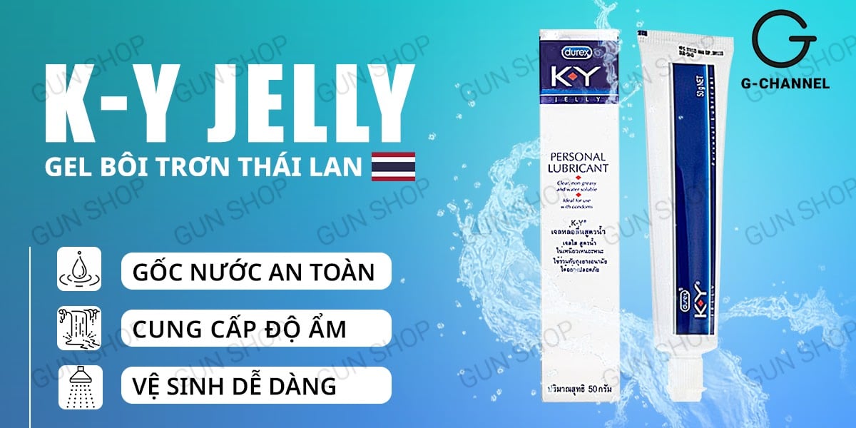 Đại lý Gel bôi trơn gốc nước - K-Y Jelly - Chai 50gr nhập khẩu Đại lý Gel bôi trơn gốc nước - K-Y Jelly - Chai 50gr nhập khẩu