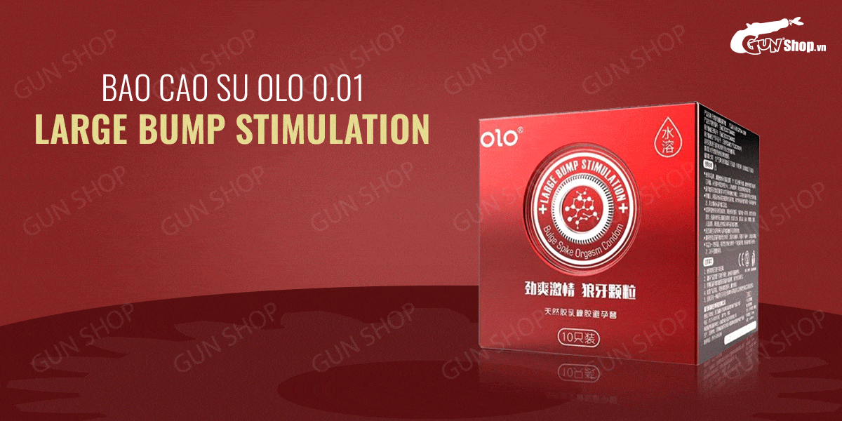 Cung cấp Bao cao su OLO 0.01 Large Bump Stimulation - Siêu mỏng nóng ấm hương vani - Hộp 10 cái loại tốt