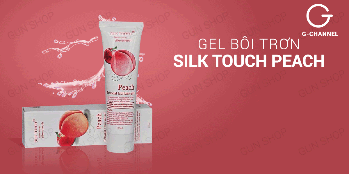 Shop bán Gel bôi trơn hương đào - Silk Touch - Chai 100ml tốt nhất Shop bán Gel bôi trơn hương đào - Silk Touch - Chai 100ml tốt nhất