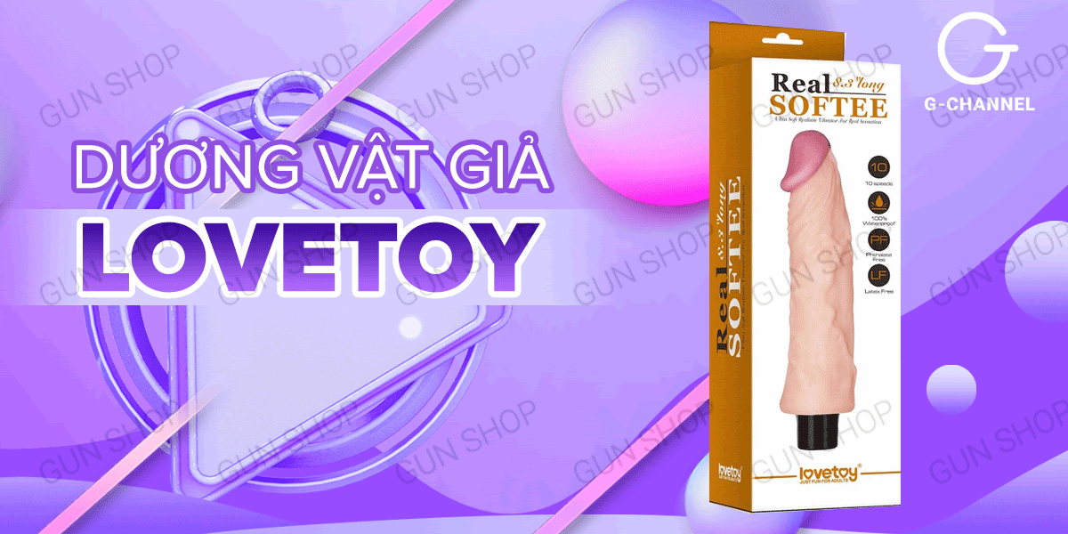 Giá sỉ Dương vật giả rung 10 chế độ pin - Lovetoy Real Softee loại tốt Giá sỉ Dương vật giả rung 10 chế độ pin - Lovetoy Real Softee loại tốt