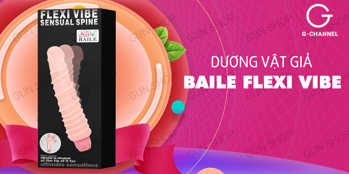 Bỏ sỉ Dương vật giả đa tần số rung uốn xoay đa hướngpin - Baile Flexi Vibe giá sỉ Bỏ sỉ Dương vật giả đa tần số rung uốn xoay đa hướngpin - Baile Flexi Vibe giá sỉ