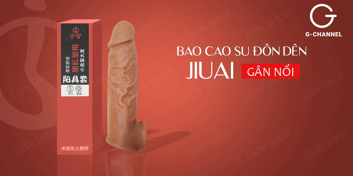 Sỉ Bao cao su đôn dên tăng kích thước Jiuai - Gân nổi hàng mới về Sỉ Bao cao su đôn dên tăng kích thước Jiuai - Gân nổi hàng mới về