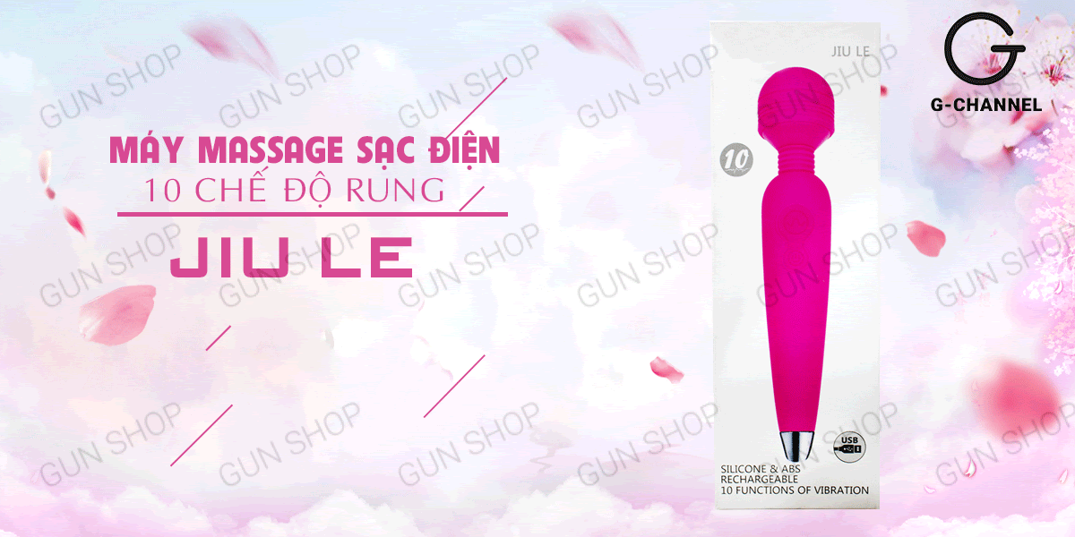 Đại lý Máy massage sạc điện 10 chế độ rung - Jiu Le giá tốt Đại lý Máy massage sạc điện 10 chế độ rung - Jiu Le giá tốt