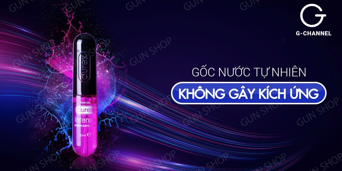 Phân phối Gel bôi trơn kích thích và tăng khoái cảm nữ - Durex Intense Orgasmic - Chai 10ml loại tốt Phân phối Gel bôi trơn kích thích và tăng khoái cảm nữ - Durex Intense Orgasmic - Chai 10ml loại tốt