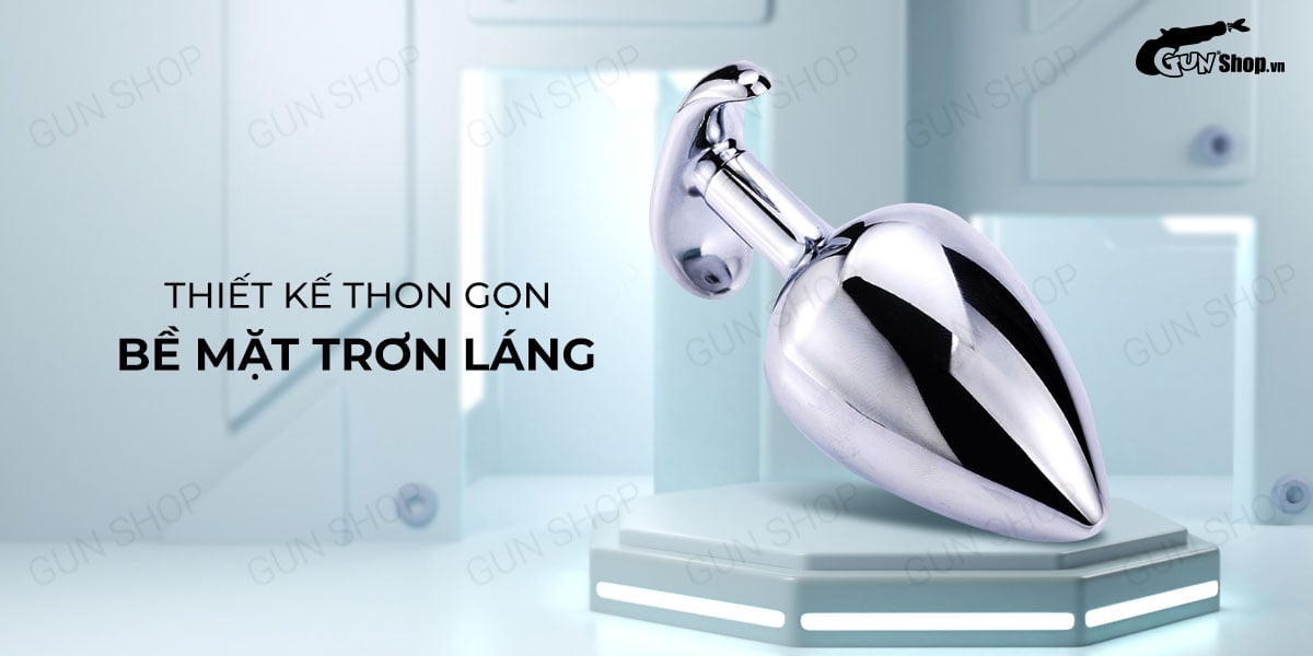 Sỉ Phích inox cắm hậu môn màu bạc - Anal Toy 01 hàng xách tay Sỉ Phích inox cắm hậu môn màu bạc - Anal Toy 01 hàng xách tay