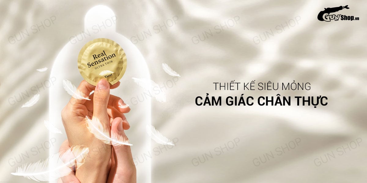Bán Bao cao su Real Sensation Ultra Thin - Siêu mỏng - Hộp 12 cái cao cấp Bán Bao cao su Real Sensation Ultra Thin - Siêu mỏng - Hộp 12 cái cao cấp