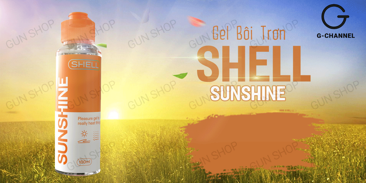 Cung cấp Gel bôi trơn nóng ấm - Shell Sunshine - Chai 100ml loại tốt Cung cấp Gel bôi trơn nóng ấm - Shell Sunshine - Chai 100ml loại tốt