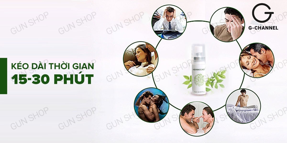 Cung cấp Chai xịt Đài Loan Herbecaot - Kéo dài thời gian - Chai 15ml hàng mới về Cung cấp Chai xịt Đài Loan Herbecaot - Kéo dài thời gian - Chai 15ml hàng mới về