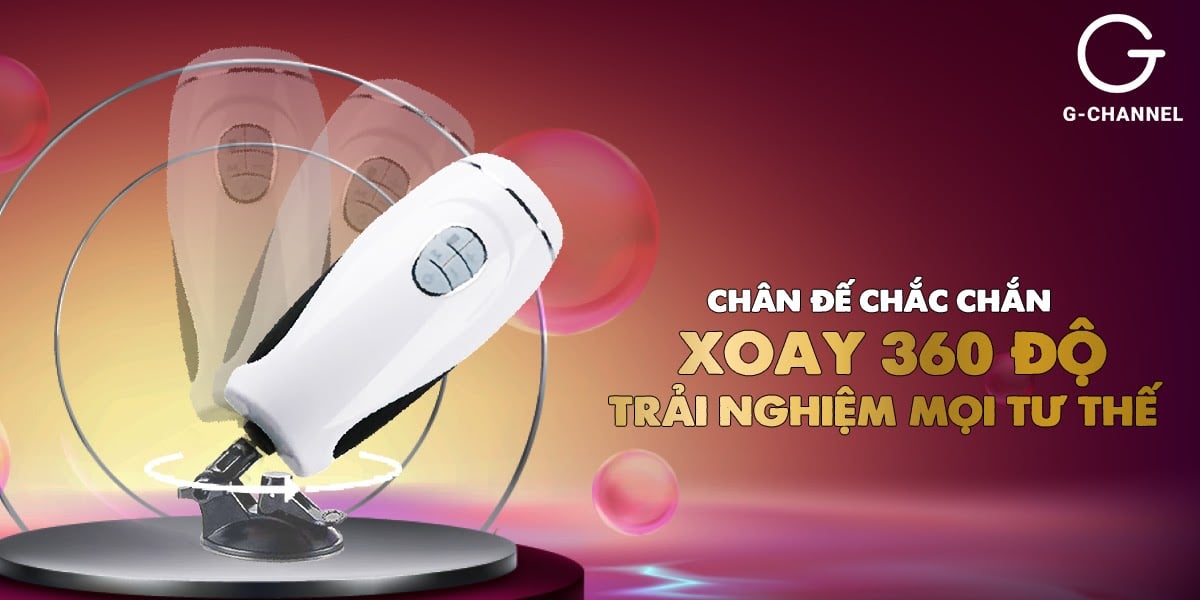 Cung cấp Dương vật giả dính tường thụt cực mạnh xoay 360 độ tỏa nhiệt - Stroking Man III - Silver có tốt không?