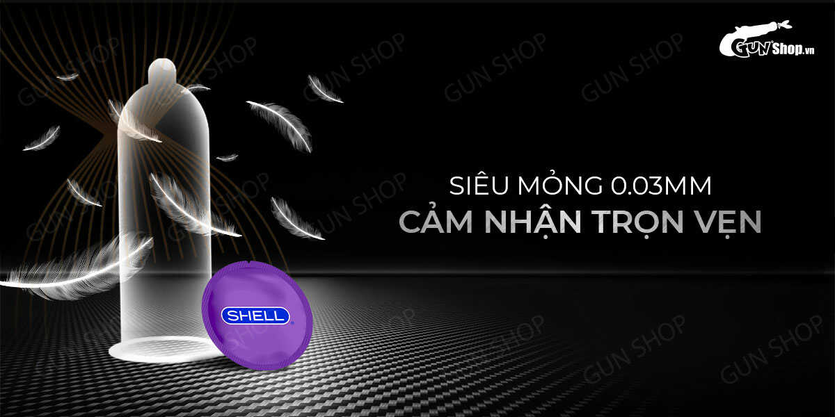 Kho sỉ Bao cao su Shell Sensitive Prolong - Siêu mỏng 0.03mm kéo dài thời gian - Hộp 10 cái hàng mới về Kho sỉ Bao cao su Shell Sensitive Prolong - Siêu mỏng 0.03mm kéo dài thời gian - Hộp 10 cái hàng mới về