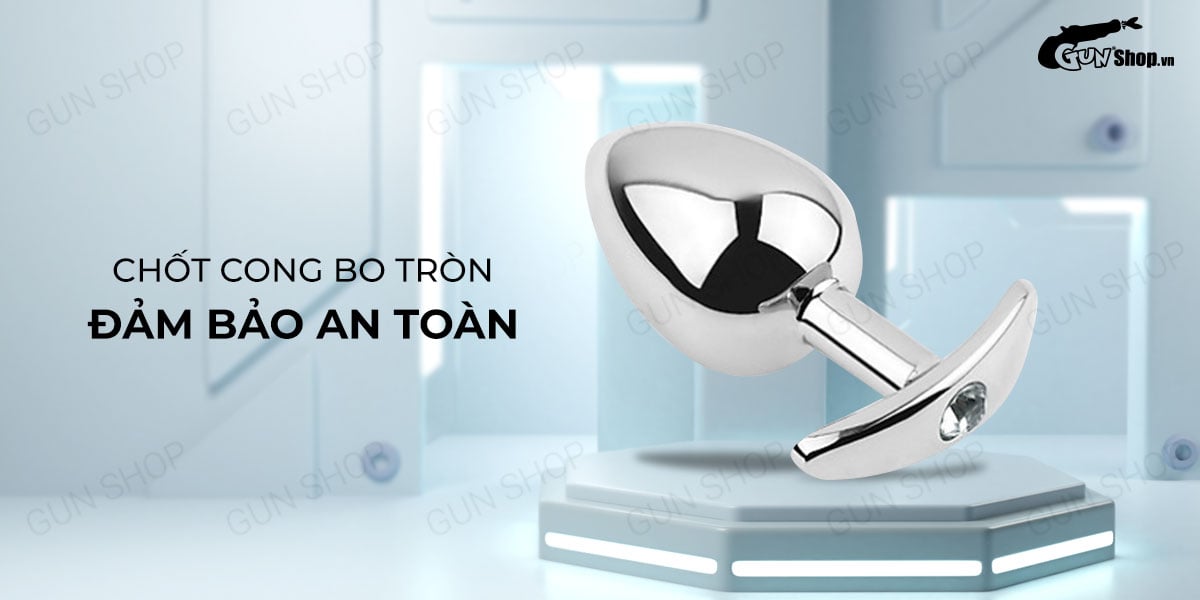 Sỉ Phích inox cắm hậu môn màu bạc - Anal Toy 01 hàng xách tay Sỉ Phích inox cắm hậu môn màu bạc - Anal Toy 01 hàng xách tay