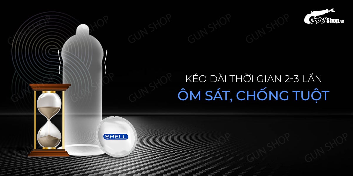 Cung cấp Bao cao su Shell Invisible - Siêu mỏng chống tuột kéo dài thời gian - Hộp 10 cái tốt nhất Cung cấp Bao cao su Shell Invisible - Siêu mỏng chống tuột kéo dài thời gian - Hộp 10 cái tốt nhất