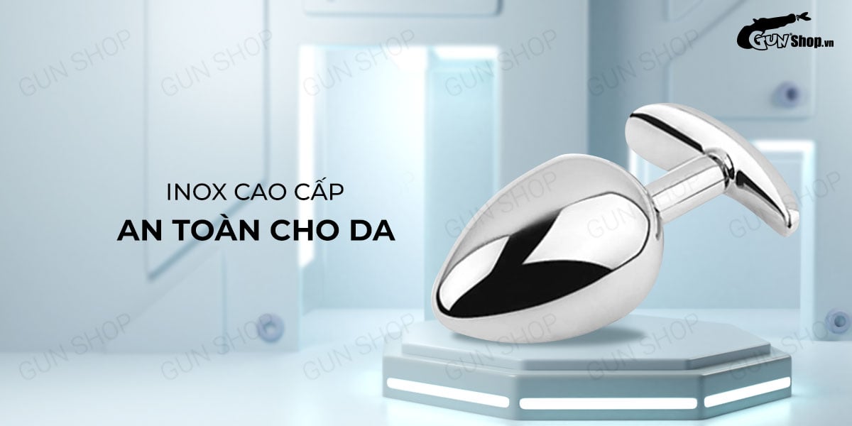 Sỉ Phích inox cắm hậu môn màu bạc - Anal Toy 01 hàng xách tay Sỉ Phích inox cắm hậu môn màu bạc - Anal Toy 01 hàng xách tay