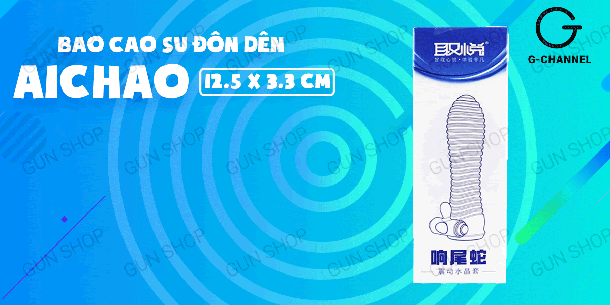 Địa chỉ bán Bao cao su đôn dên tăng kích thước rung - Aichao Xanh nhập khẩu Địa chỉ bán Bao cao su đôn dên tăng kích thước rung - Aichao Xanh nhập khẩu