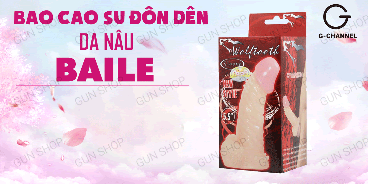 Cửa hàng bán Bao cao su đôn dên tăng kích thước da nâu Baile Wolftooth 14.4x3.5cm nhập khẩu Cửa hàng bán Bao cao su đôn dên tăng kích thước da nâu Baile Wolftooth 14.4x3.5cm nhập khẩu