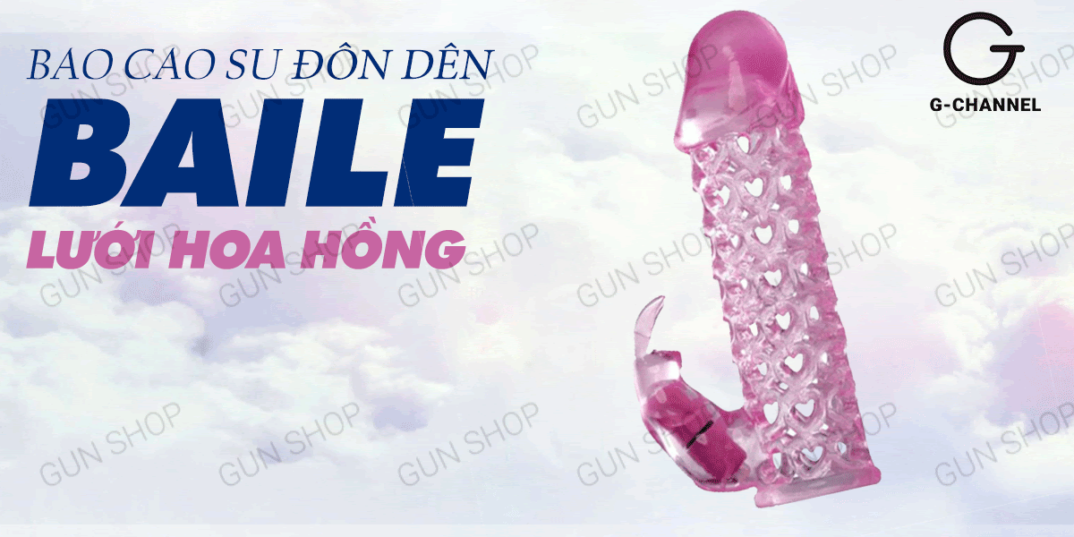 Giá sỉ Bao cao su đôn dên tăng kích thước có rung Baile Hoa hồng giá tốt Giá sỉ Bao cao su đôn dên tăng kích thước có rung Baile Hoa hồng giá tốt