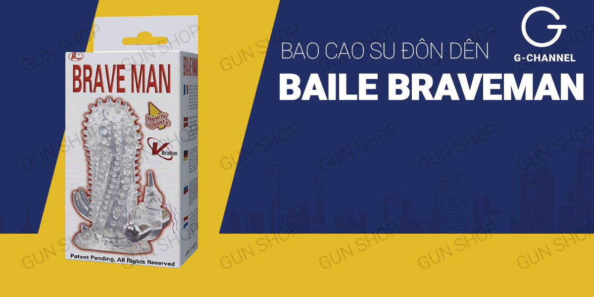 Phân phối Bao cao su đôn dên tăng kích thước rung phần gốc dương vật Baile Braveman nhập khẩu Phân phối Bao cao su đôn dên tăng kích thước rung phần gốc dương vật Baile Braveman nhập khẩu