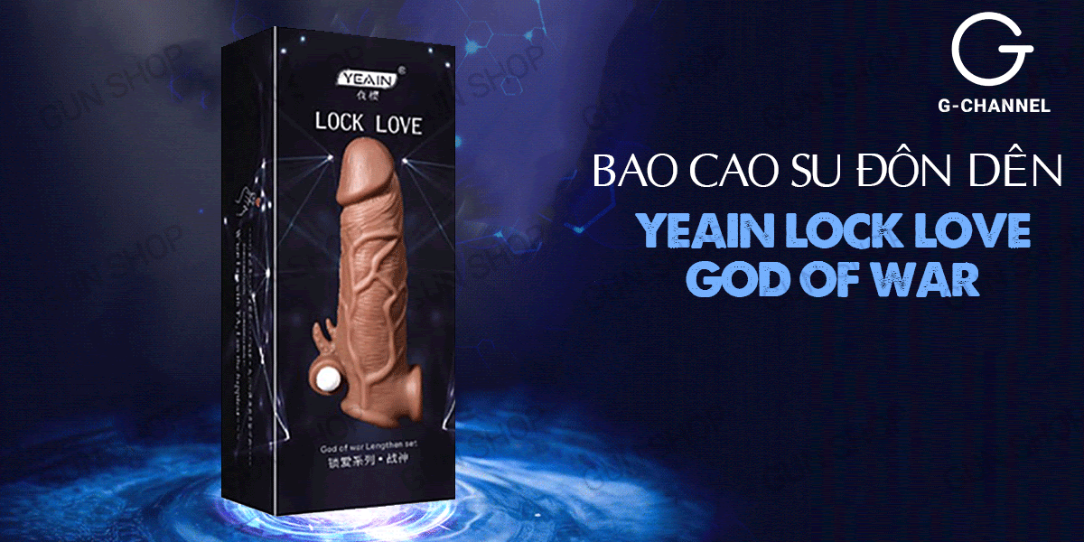 Đánh giá Bao cao su đôn dên tăng kích thước rung Yeain Lock Love God of War giá tốt Đánh giá Bao cao su đôn dên tăng kích thước rung Yeain Lock Love God of War giá tốt