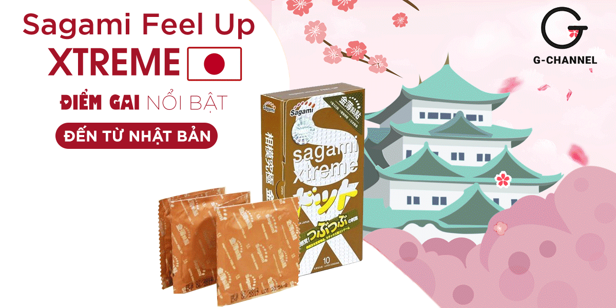 Bảng giá Bao cao su Sagami Feel Up - Siêu điểm nổi - Hộp 10 cái mới nhất Bảng giá Bao cao su Sagami Feel Up - Siêu điểm nổi - Hộp 10 cái mới nhất