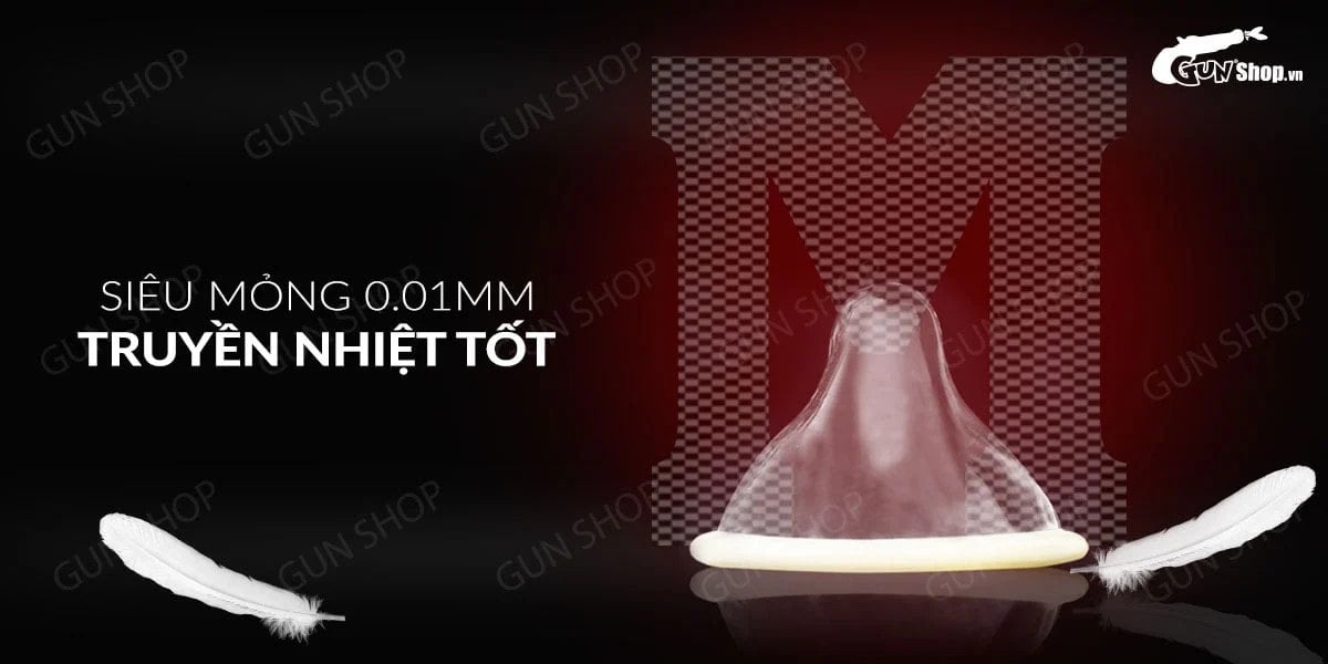  Nhập sỉ Bao cao su Muaisi 0.01 Trắng - Siêu mỏng 0.01mm - Hộp 10 cái tốt nhất