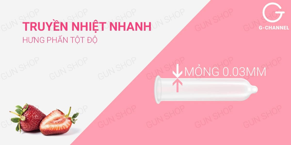 Thông tin Bao cao su Nakanishi - Siêu mỏng 0.03mm - Hương dâu - Hộp 4 cái có tốt không? Thông tin Bao cao su Nakanishi - Siêu mỏng 0.03mm - Hương dâu - Hộp 4 cái có tốt không?