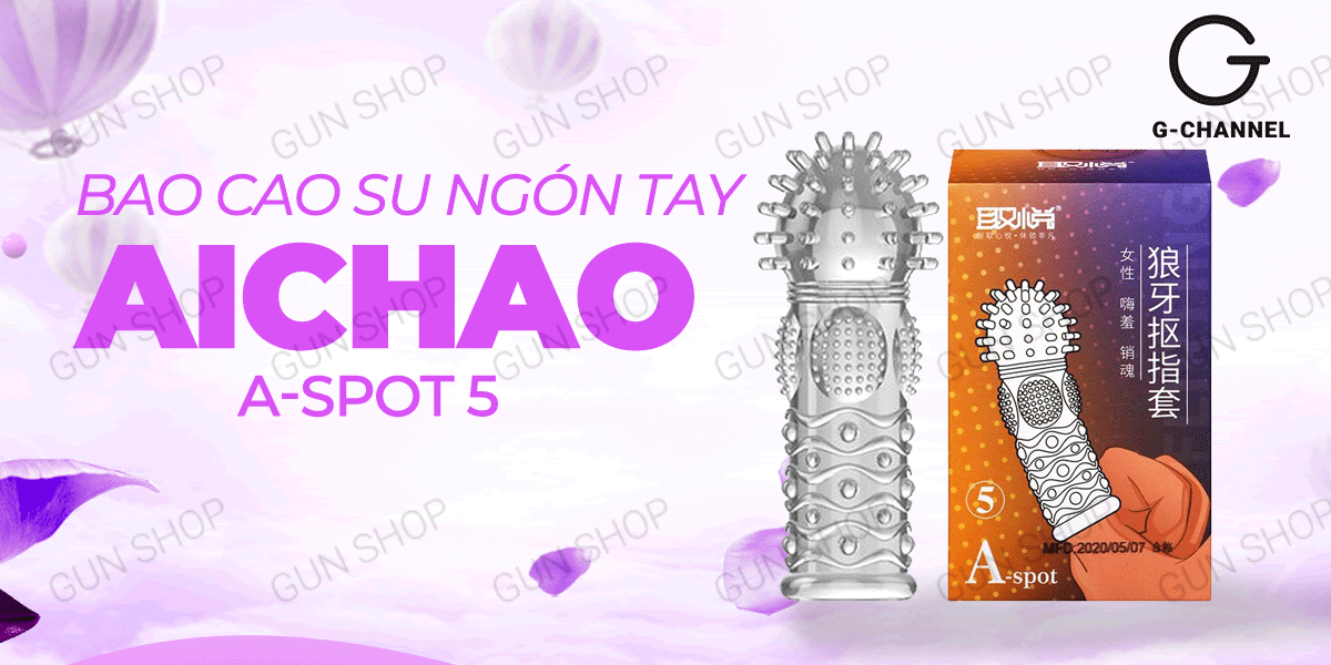 Thông tin Bao cao su ngón tay Aichao A-spot 5 - Gai nổi lớn - Hộp 1 cái cao cấp Thông tin Bao cao su ngón tay Aichao A-spot 5 - Gai nổi lớn - Hộp 1 cái cao cấp