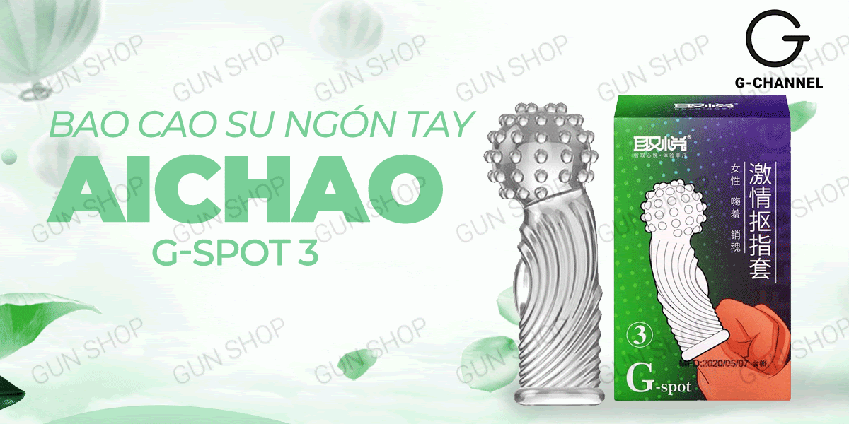 Cửa hàng bán Bao cao su ngón tay Aichao G-spot 3 - Gai nổi lớn - Hộp 1 cái hàng xách tay Cửa hàng bán Bao cao su ngón tay Aichao G-spot 3 - Gai nổi lớn - Hộp 1 cái hàng xách tay