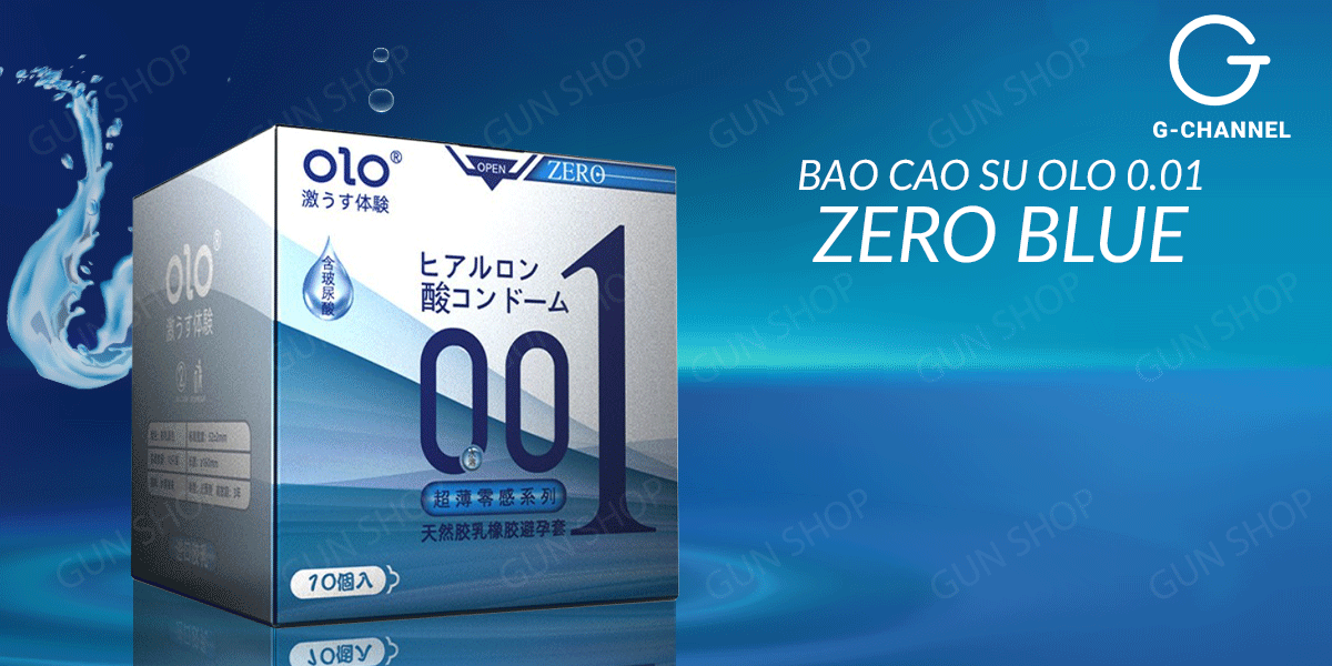 Mua Bao cao su OLO 0.01 Zero Blue - Siêu mỏng nhiều gel - Hộp 10 cái loại tốt Mua Bao cao su OLO 0.01 Zero Blue - Siêu mỏng nhiều gel - Hộp 10 cái loại tốt