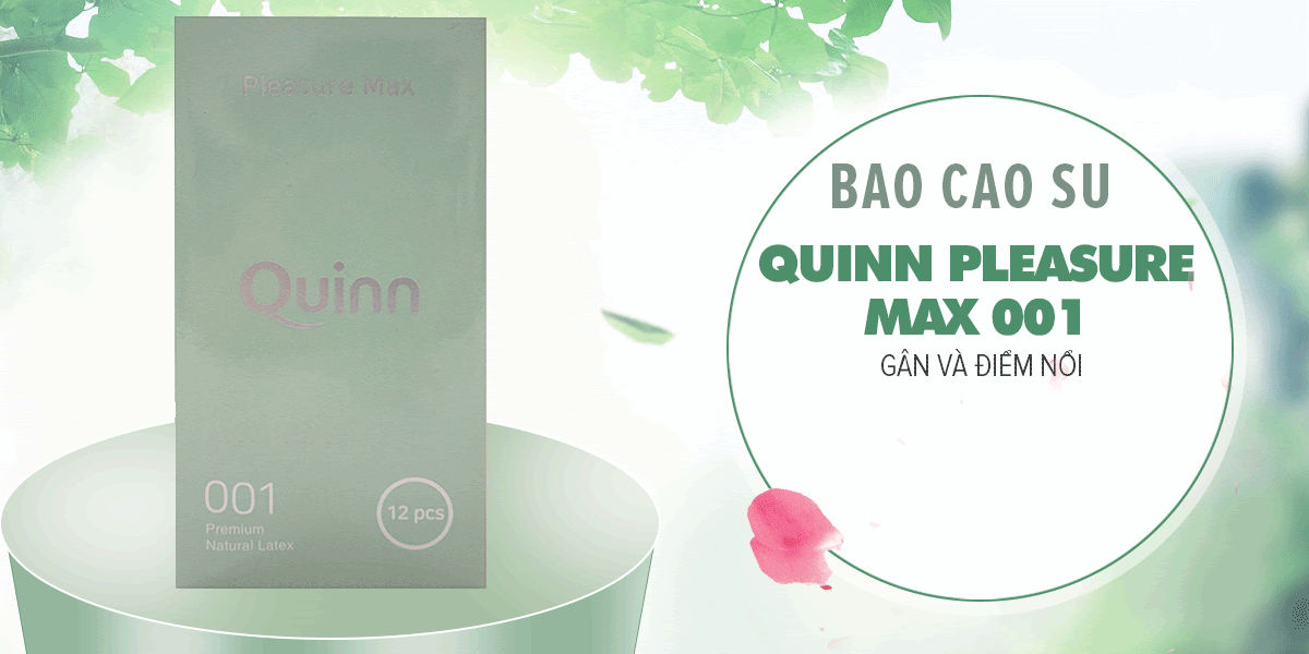 Phân phối Bao cao su Quinn Pleasure Max - Gân và điểm nổi - Hộp 12 cái mới nhất Phân phối Bao cao su Quinn Pleasure Max - Gân và điểm nổi - Hộp 12 cái mới nhất