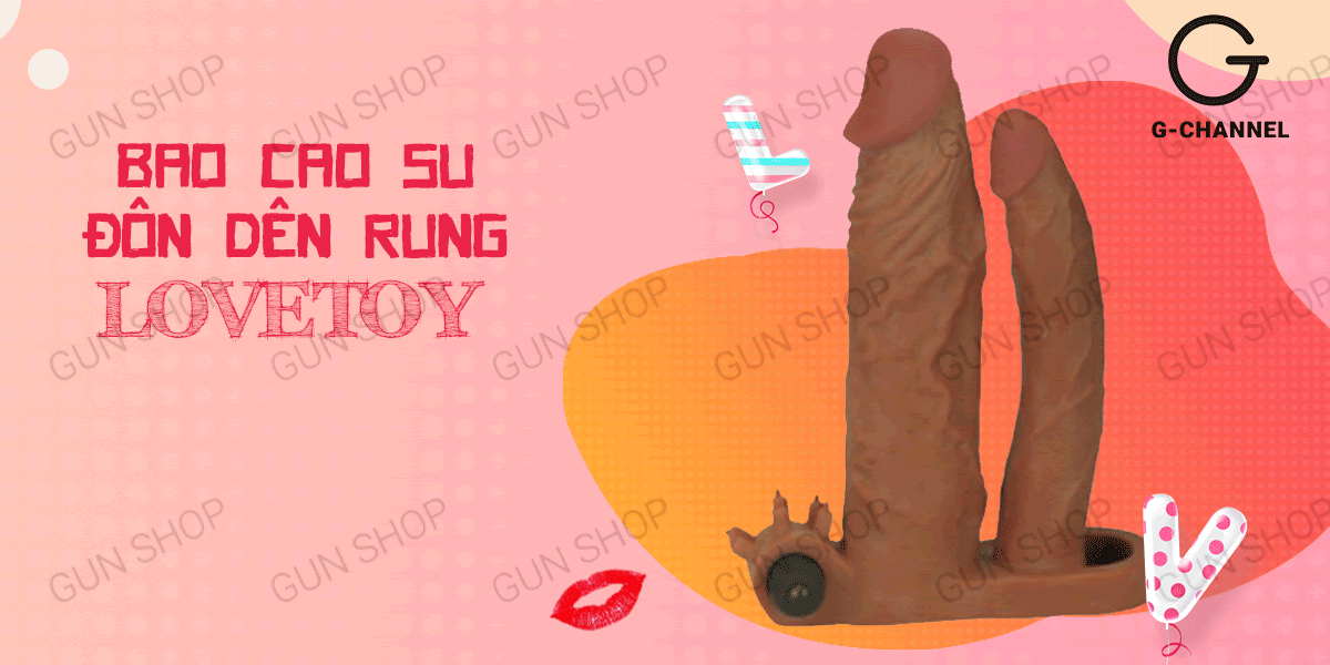 Bán Bao cao su đôn dên tăng kích thước rung mạnh Lovetoy 2 đầu tốt nhất Bán Bao cao su đôn dên tăng kích thước rung mạnh Lovetoy 2 đầu tốt nhất