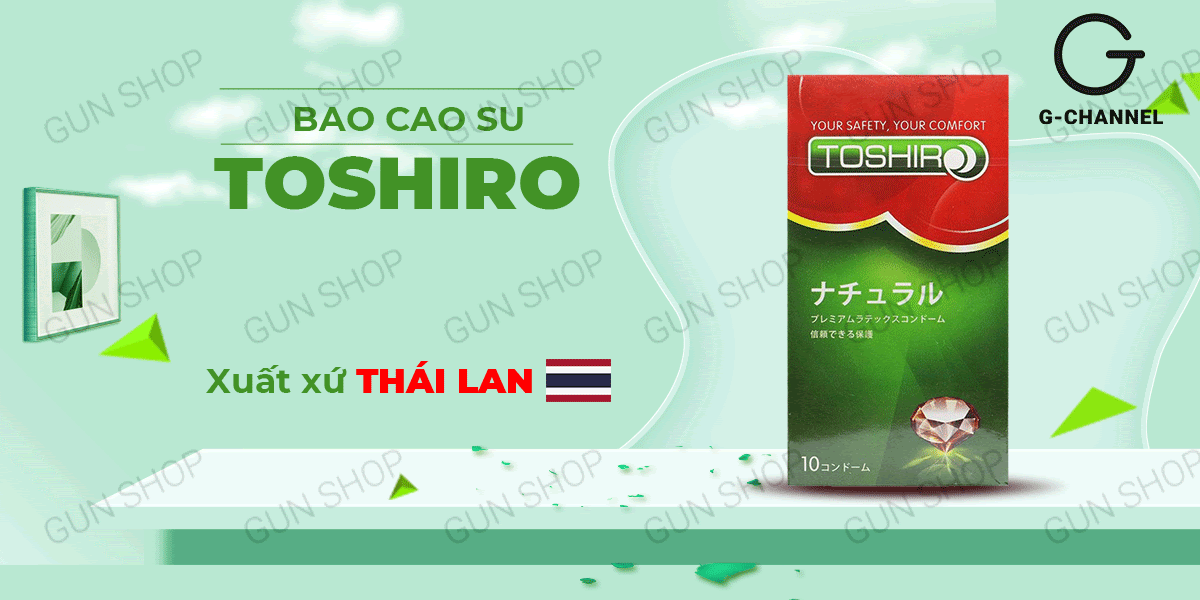 Cửa hàng bán Bao cao su Toshiro Trơn - Mỏng trơn - Hộp 10 cái tốt nhất Cửa hàng bán Bao cao su Toshiro Trơn - Mỏng trơn - Hộp 10 cái tốt nhất