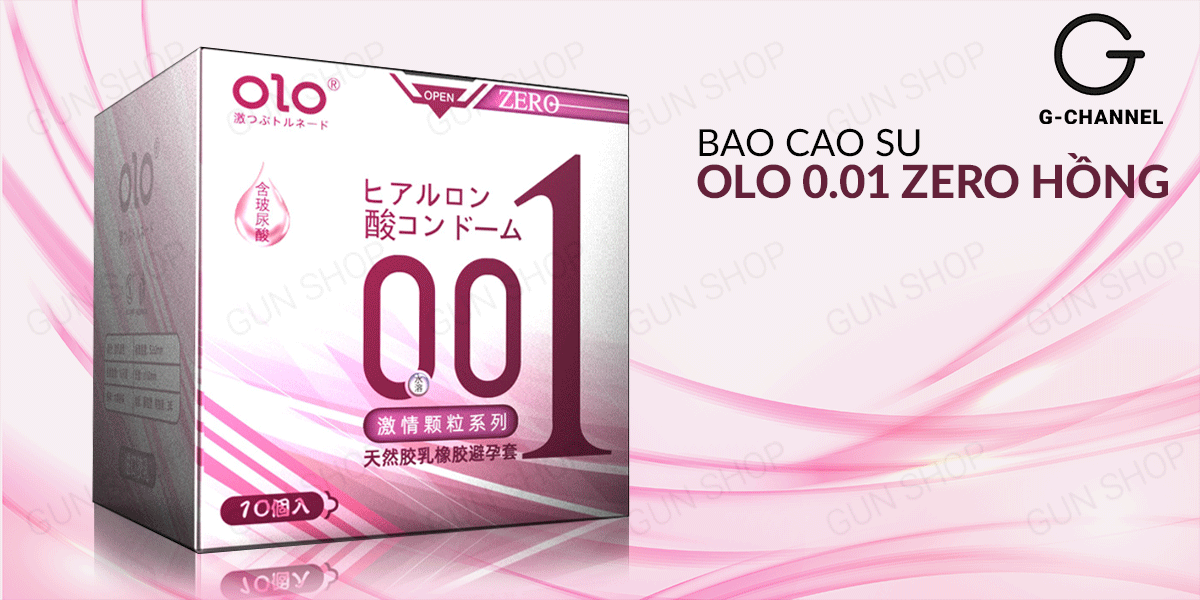 Sỉ Bao cao su OLO 0.01 Zero Hồng - Siêu mỏng có hạt nhiều gel bôi trơn - Hộp 10 cái giá sỉ Sỉ Bao cao su OLO 0.01 Zero Hồng - Siêu mỏng có hạt nhiều gel bôi trơn - Hộp 10 cái giá sỉ