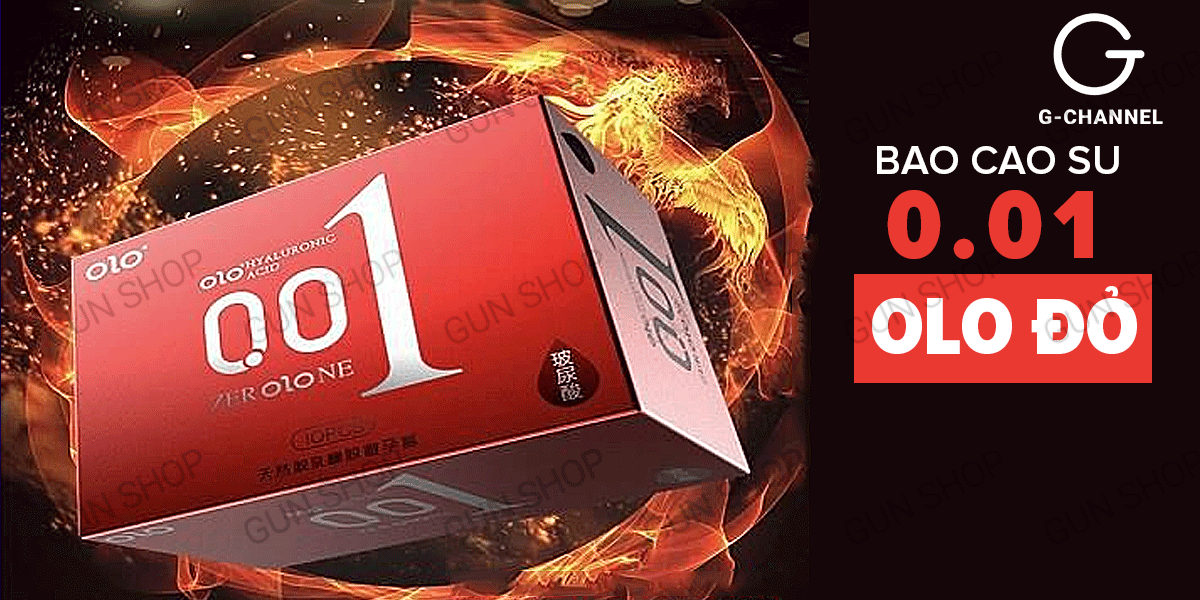Cửa hàng bán Bao cao su OLO 0.01 Đỏ - Siêu mỏng nóng ấm - Hộp 10 cái giá tốt Cửa hàng bán Bao cao su OLO 0.01 Đỏ - Siêu mỏng nóng ấm - Hộp 10 cái giá tốt
