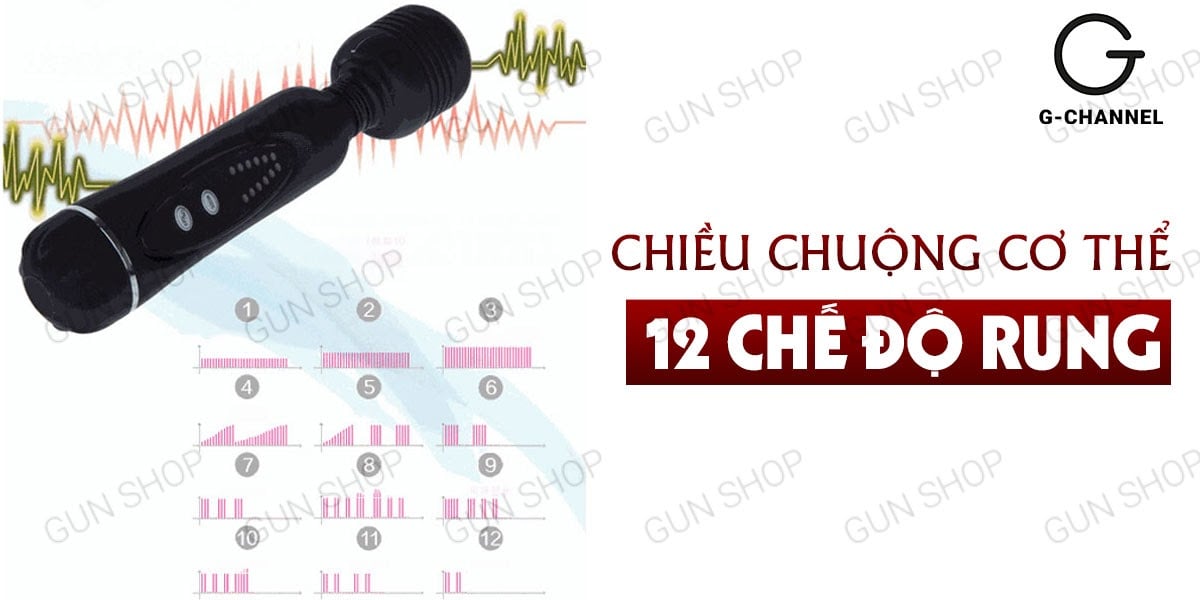 Giá sỉ Cây massage mini rung 12 chế độ - Baile Power Wand cao cấp Giá sỉ Cây massage mini rung 12 chế độ - Baile Power Wand cao cấp