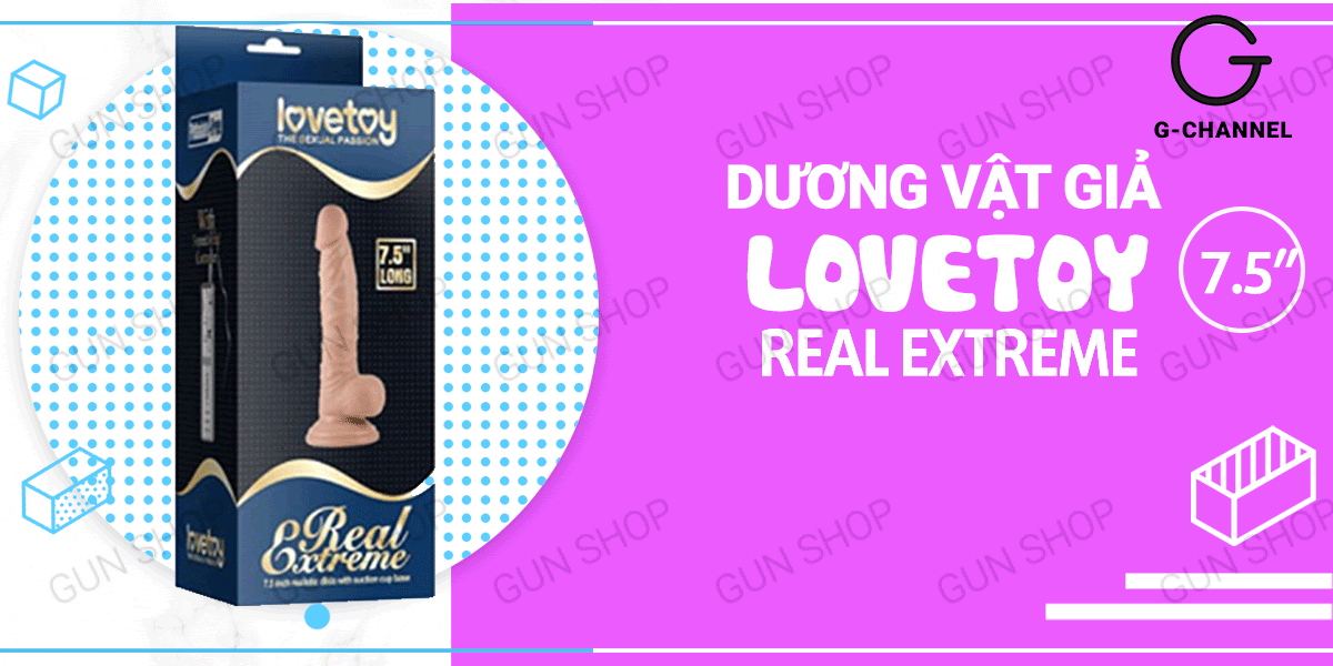Review Dương vật giả dính tường 3 cường độ rung pin - Lovetoy Real Extreme 7.5 hàng xách tay Review Dương vật giả dính tường 3 cường độ rung pin - Lovetoy Real Extreme 7.5 hàng xách tay
