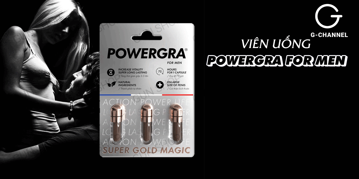 Đại lý Viên uống tăng kích thước kéo dài thời gian Powergra For Men - Vỉ 3 viên tốt nhất Đại lý Viên uống tăng kích thước kéo dài thời gian Powergra For Men - Vỉ 3 viên tốt nhất