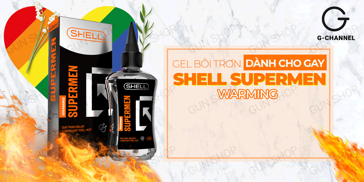 Thông tin Gel bôi trơn hậu môn nóng ấm - Shell Supermen Warming - Chai 90ml cao cấp Thông tin Gel bôi trơn hậu môn nóng ấm - Shell Supermen Warming - Chai 90ml cao cấp